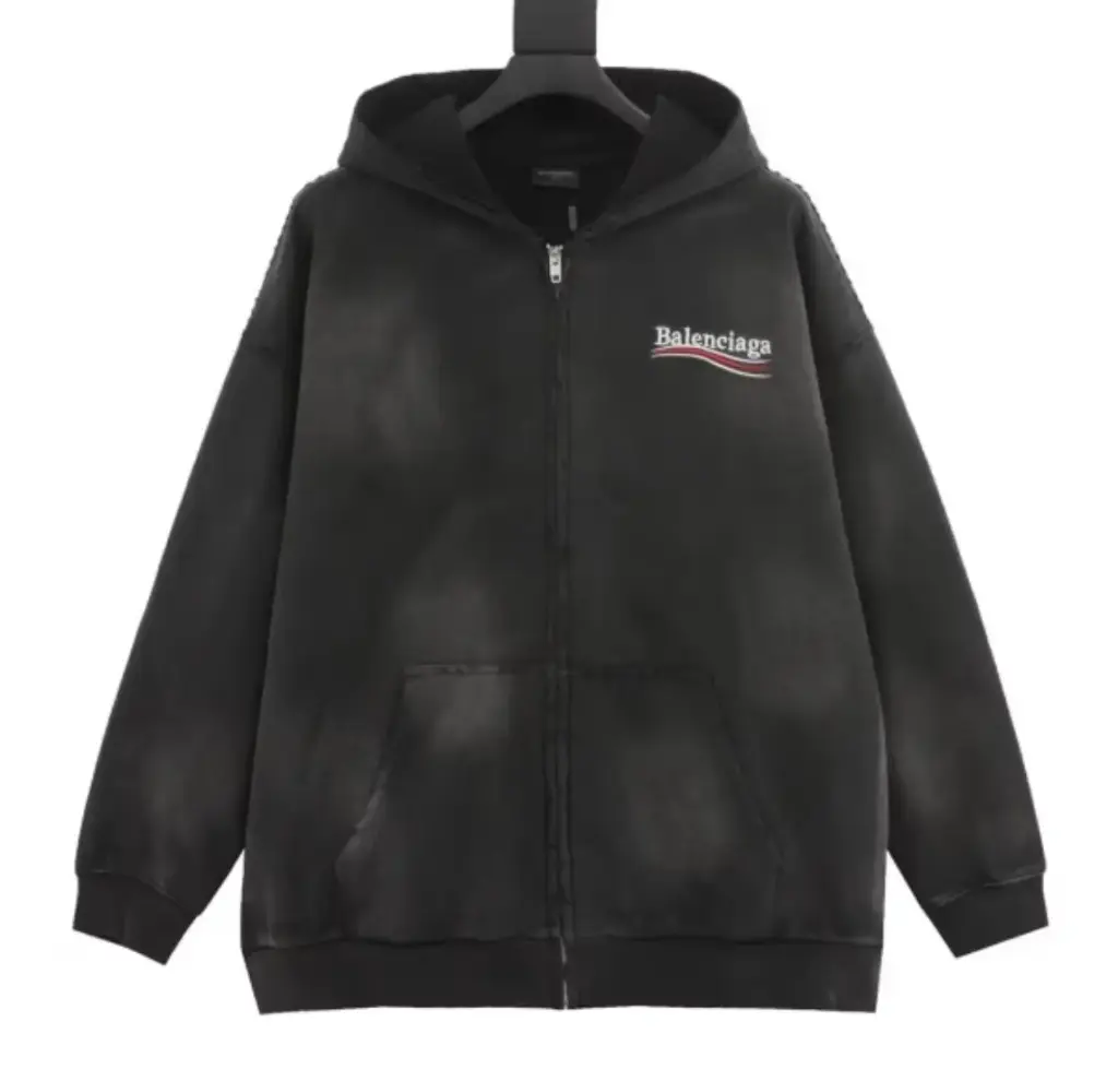 Balenciaga Zipper Black Jersey
