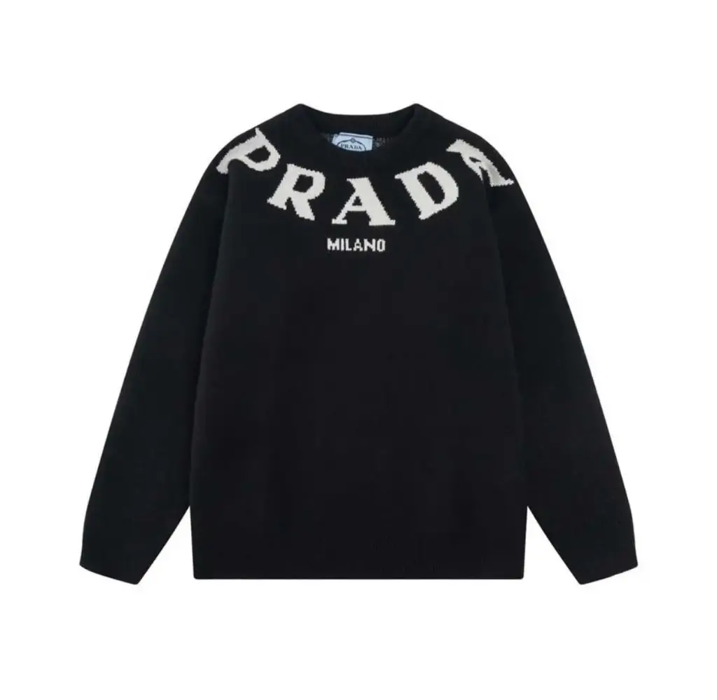 Prada Sweatshirt Neck Logo