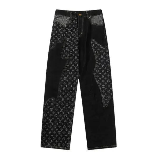 Louis Vuitton Jeans Black Patches