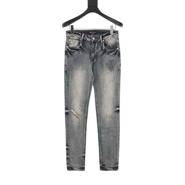Louis Vuitton Jeans Embossed Logo