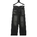 Balenciaga Black Broken Jeans