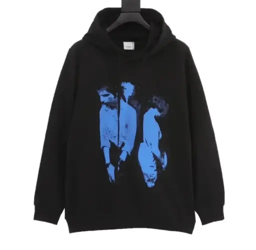 Burberry Blue Print Hoodie