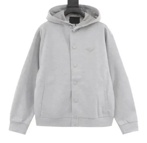 Prada Buttoned Hoodie