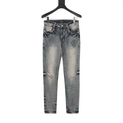 Louis Vuitton Jeans Embossed Logo