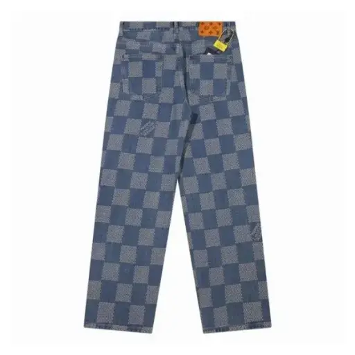 Louis Vuitton Jeans Blue Squares