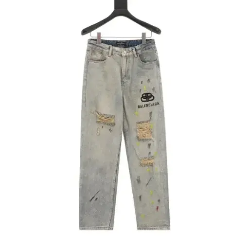 Balenciaga Painted Broken Jeans 